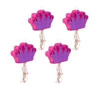 Pignatta corona Pentolaccia per bambini Gioco da rompere 31 cm 4 pz. Lilla