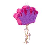 Relaxdays Pignatta Corona da Riempire, Feste Compleanno Bambino, Da Rompere con Bastone, Lilla-Fucsia