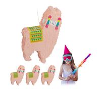 Pignatta lama Pentolaccia colorata Gioco da festa 50 cm 200 g Salmone