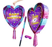 Pignatta per baby shower, gioco per feste a tema cuore, grande, 40,6 x 38,1 cm
