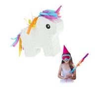 Pignatta unicorno colori arcobaleno appendere riempire pentolaccia 25x24x7 cm