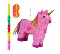 Pignatta unicorno e accessori Gioco da colpire 47 cm Multicolore 0,2 kg