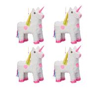 Pignatta unicorno Gioco da riempire Gadget per bambini 0,2 kg 47 cm Bianco-rosa