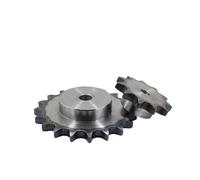 Pignone 04C 25H a 2 punti, da 8 denti a 37 denti, temprato, in acciaio 45#, passo 6,35 mm, trasmissione CNC(1PC,26T D55)