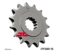 Pignone 15 denti per Yamaha FZ6 S2 600 NAHG ABS anno 2007-2010 di JT-sprockets