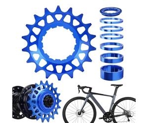 Pignone 16T/18T Supporto per ruota della bicicletta | Pignone per bicicletta a cambio singolo per bambini giovani adulti principianti mountain bike strada strada ciclismo