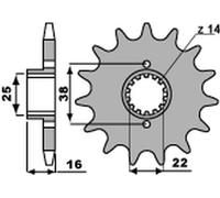 PIGNONE 490 13 18NC DUCATI MONSTER 600/750/900 (JTF736.13) (CATENA 520)