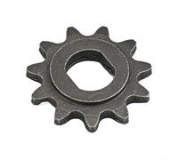 Pignone a 11 denti in acciaio per motore scooter elettrico, trasmissione a catena 25H, diametro interno 10 mm, parte di trasmissione di ricambio con montaggio a H, finitura nera (15T)