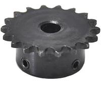 Pignone a catena a rulli 1 pz. 04C Catena Ingranaggio 45# Acciaio 11T/12T/13T/15T/16T/17T/20T Denti Ruota dentata industriale con foro for filo superiore 5-18 mm(20 Teeth,12mm)
