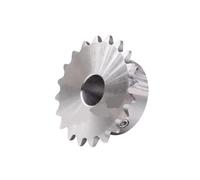 Pignone a catena a rulli 1 pz. 22 denti 04C 304 acciaio inossidabile ruota dentata industriale catena ingranaggio 22T foro 8 10 12 14 15 16 17 18 19 20 mm(17mm(keyway 5x2.3mm))
