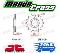 Pignone acciaio JT Passo 420. 13 denti. Piatto MINARELLI AM6 50 2013 (13)