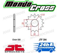 Pignone acciaio JT Passo 520. 14 denti. APRILIA AF1 125 Super Sport 1988-1990