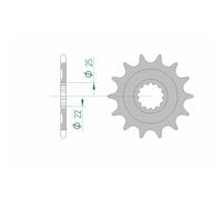 Pignone Afam Acciaio Autopulente 27502-Passo 520 Per Moto Ricambi Accessori
