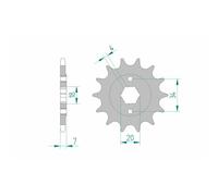 Pignone Afam Acciaio Standard 20202-Passo 520 Per Moto Ricambi Accessori Parti