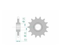 Pignone Afam Acciaio Standard 20405-Passo 525 Per Moto Ricambi Accessori Parti