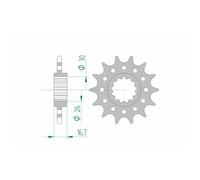 AFAM Pignone standard in acciaio 20608 - 520