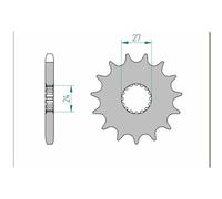 Pignone Afam Acciaio Standard 22900-Passo 530 Per Moto Ricambi Accessori Parti