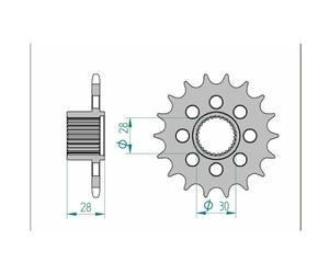 Pignone Afam Acciaio Standard 37601-Passo 525 Per Moto Ricambi Accessori Parti
