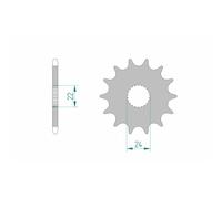 Pignone AFAM Acciaio Standard 61201-paso 520 per Moto Ricambi Accessori Parti
