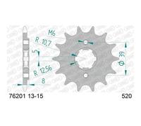 Pignone Afam Acciaio Standard 76201-Passo 520 Per Moto Ricambi Accessori Parti