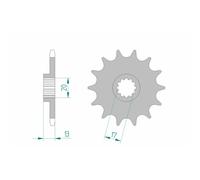 Pignone Afam Acciaio Standard 94215-Passo 520 Per Moto Ricambi Accessori Parti