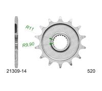 PIGNONE AFAM IN ACCIAIO P520 - Z14 (DIS.21309) BENELLI 250 BN251 ABS E4 17/19