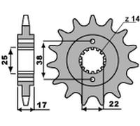 PIGNONE ANTERIORE 2094 15 18NC DUCATI 900 MONSTER I.E. 00-02 (CATENA 520)