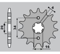 263 PIGNONE TRASMISSIONE Z 13 P. 428 FANTIC MOTOR 125 CABALLERO REGOLARITA' 2009