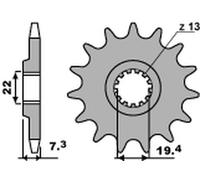 PIGNONE ANTERIORE 434 16 18NC DR 400/GN 400 (JTF434.16) (CATENA 520)