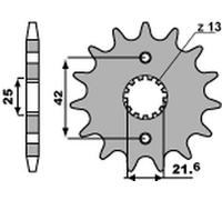 PIGNONE ANTERIORE 582 16 18NC ZR 7, TDM 850 (91-95) (CATENA 525) (JTF512.16)