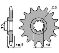 PBR 595 PIGNONE TRASMISSIONE DENTI 13 PASSO 415 MALAGUTI 50 MRX ENDURO 1991