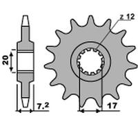 NUOVO PIGNONE 600M IN ACCIAIO 13 DENTI PASSO 420 PBR PER MBK 50 X POWER TZR 2005