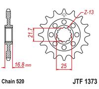 PIGNONE ANTERIORE JT 2042 15 HONDA NC 750X/S/DCT '14-'15, INTEGRA 750