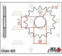 PIGNONE CAGIVA NAVIGATOR 1000 2001-2005 JT JTF520.17 PASSO 525 17 DENTI VERSI...