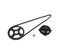 Pignone catena posteriore per moto T8F 54T 26mm T8F 126 catene a maglie 6T scatola ingranaggi compatibile con parti automobilistiche per motociclette 47cc 49cc Pocket Bike(T8F Chain Set)