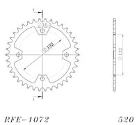 Pignone catena SUPERSPROX RFE-1072:38-BLK