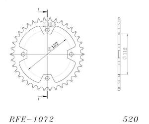 Pignone catena SUPERSPROX RFE-1072:38-BLK