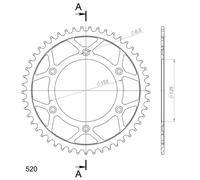 Pignone catena SUPERSPROX RFE-210:49-BLK