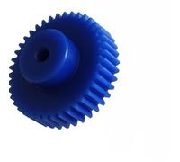 Pignone cilindrico in nylon, Ingranaggio cilindrico in nylon, foro da 10 mm, modulo 2, dritto, passo 12-24 denti, pignone 2M(20 Teeth)