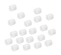 pignone dell'albero 20pcs 1mm albero motore coreless 9 denti ingranaggio 0.3 modulo 9 denti plastica pignone cilindrico fai da te drone mini modello di aereo ingranaggio trasmissione del motore