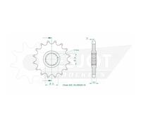 Pignone Esjot Acciaio 50-29018 16 Denti Per Moto Ricambi Accessori Parti