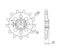 Pignone Supersprox Suzuki 428 X 15 Moto Motor Ricambi Ciclomotore Accessori