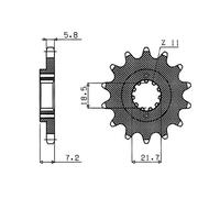 SGR PIGNONE S+2 AC P520-D14 HONDA CBR R ABS/250 11/14