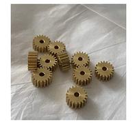 Pignone Ingranaggio Motore, Ingranaggio Dente, Pignone Motore, Pignoni in Ottone da 0,4 M 19 T 1,98 MM Ingranaggi in Rame con Foro da 2 MM GS (Diametro Foro : 1.98mm)