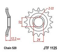 Pignone JT 1125 In Acciaio Con 15 Denti Per Moto Ricambi Accessori Parti