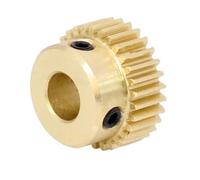 Pignone motore, 1 ingranaggio cilindrico in ottone e pignone 0,5 modulo 16T-40T con foro 4mm-8mm (foro 40 denti 8mm)(38 teeth hole 8mm)