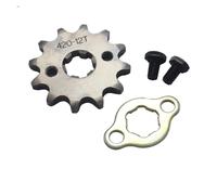 Pignone motore anteriore 420 10T 11T 12T 13T 14T 15T 16T 17T 18T 19T 17mm for motocicletta Pit Dirt Bike ATV Go kart da 50-125cc(420 17mm 12T)