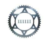 Pignone Motore Anteriore Adatto per HONDA Beta Corona posteriore Catena 520 Disco ruota in acciaio Piastra CR125R CRF150F XR250 CRM250 XR400 CRF450X XR650R Pignone Denti Trasmissione Catena(47T)