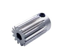 Pignone motore hardware trasmissione meccanica 1 pz 1M 10/11/12/13/14/15/16 denti 5mm ingranaggio cilindrico in acciaio inossidabile spessore totale 25mm(13 Teeth)