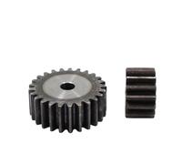 Pignone motore in acciaio per impieghi gravosi 1 Ingranaggio cilindrico 10-25 Dente In acciaio al carbonio Spessore 25mm 2.5 Modulo Trasmissione in metallo Pignone(14 Teeth)